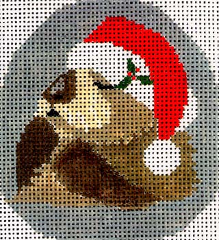 Santa Otter II (JP Needlepoint Designs)