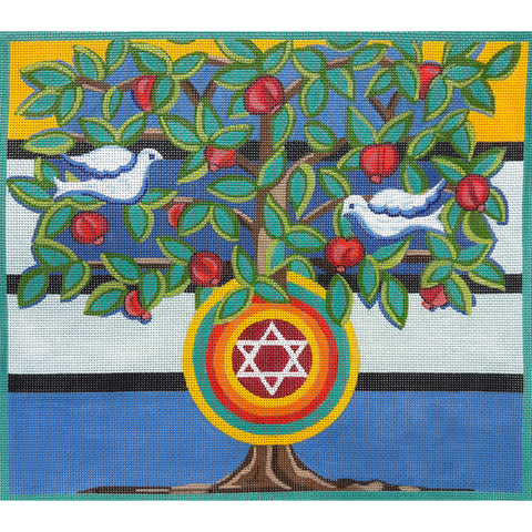 Doves in a Pomegranate Tree (Alice Peterson)