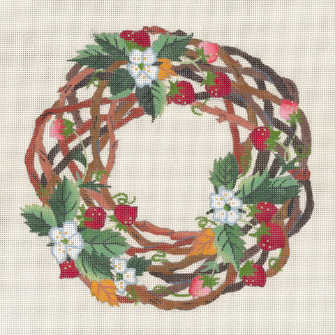 Strawberry Twig Wreath (Dedes Needleworks)