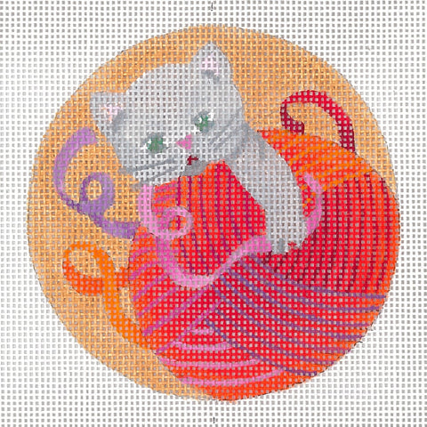 Yarn Kitty Ornament (Dedes Needleworks)