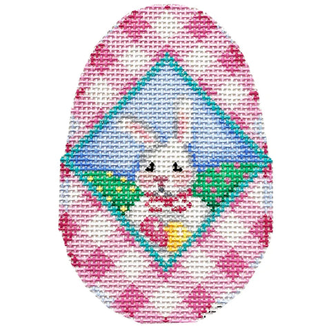 Bunny w/Eggs/Gingham Egg (Bradley Needlepoint)