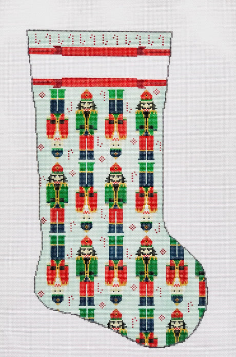 Nutcracker Stocking on Blue (KCN Designers)