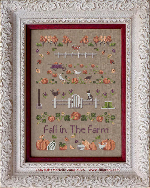 Fall in the Farm (Filigram)