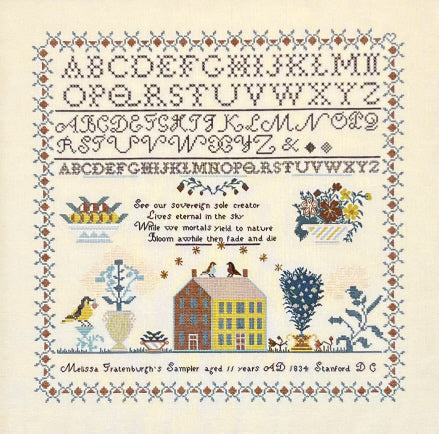 Melissa Fratenburg 1834 (Queentown Sampler Designs)