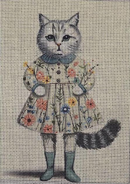 Garden Kitty  CT-4 (Mindys Needlepoint)