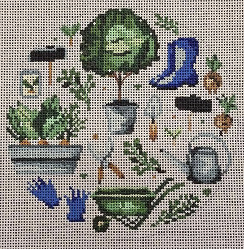 Gardening Motifs | OU-8 (Mindys Needlepoint)