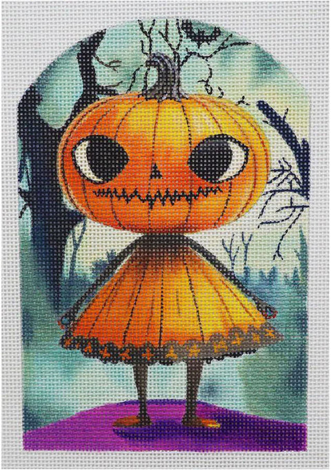 Pumpkin Girl (Lani's Needlepoint)