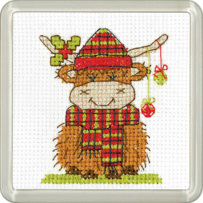 Highland Tartan Coaster (Susan Ryder) (Heritage Stitchcraft)