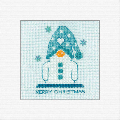 Frosted Snowman Greeting Cards (Kristen Roche) (Heritage Stitchcraft)