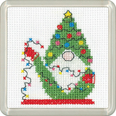 Christmas Lights Gonk Coaster (Kristen Roche)