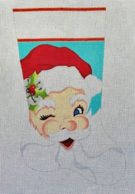 Winking Santa Large Stocking (Raymond M Crawford)