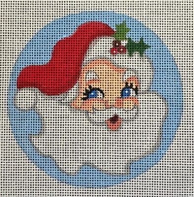 Small Blue Santa Ornament (Raymond M Crawford)