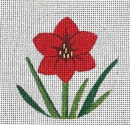 Amaryllis Round Ornament - 18M (Raymond M Crawford)