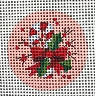 Peppermint Berries Round Ornament - 18M (Raymond M Crawford)