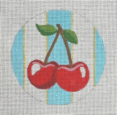 Cherry Ornament/Teal Stripe - 18M (Raymond M Crawford)