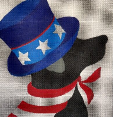 Patriotic Black Lab (Raymond M Crawford)