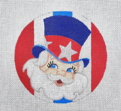 Patriotic Santa Round (Raymond M Crawford)