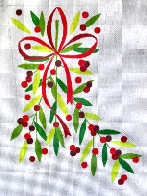 Berries and Leaves Midi Stocking - 13M (Raymond M Crawford)