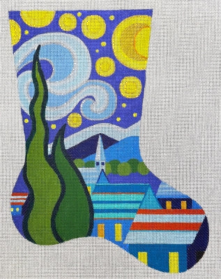 Starry Night Stocking - 18M (Raymond M Crawford)