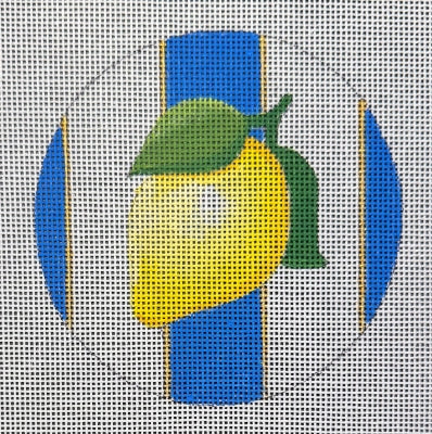 Lemon Stripe Blue/Round (Raymond M Crawford)