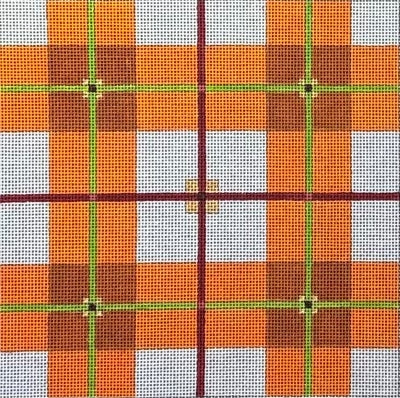 Orange Plaid Square (Raymond M Crawford)