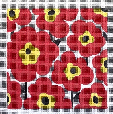 Red Poppies Square (Raymond M Crawford)