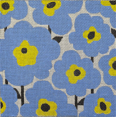 Blue Poppies Square (Raymond M Crawford)