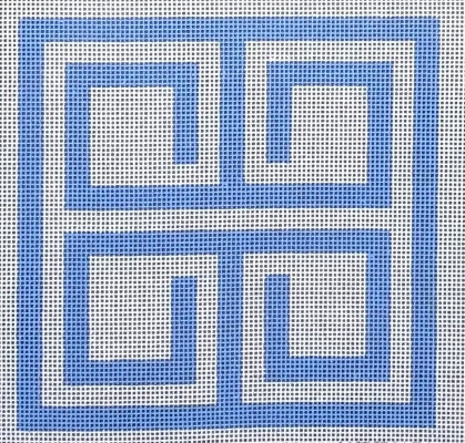 Greek Key Square/Blue (Raymond M Crawford)