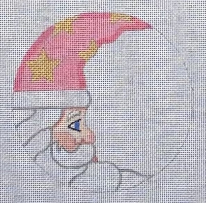 Pink Crescent Santa Ornament (Raymond M Crawford)