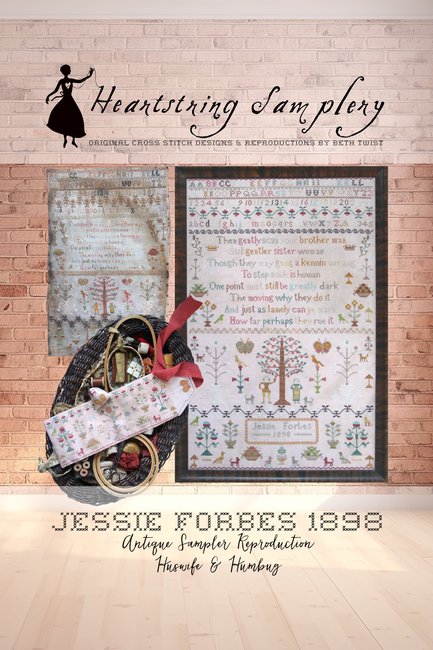 Jessie Forbes 1898 Sampler & Sewing Roll (Heartstring Samplery)