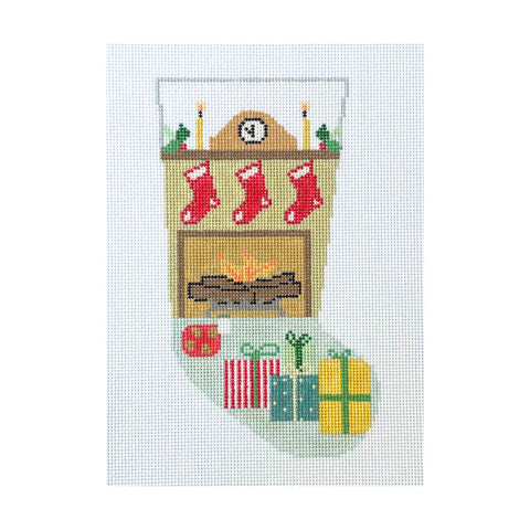 Fireplace Midi Stocking - 18M (Hello Tess Designs)