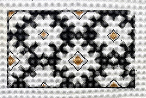 True North Geometric Clutch (Doolittle Stitchery)