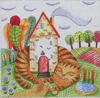 Kitty Around the House (Mindys Needlepoint)