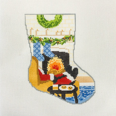 Santas Nightcap Ornament Sized Stocking (KCN Designers)