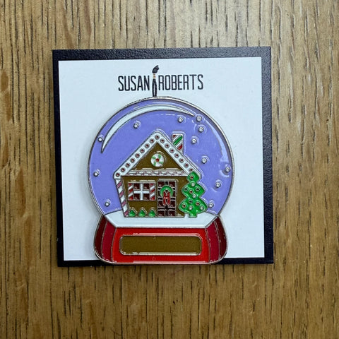 Gingerbread Snow Globe Needleminder (Susan Roberts)