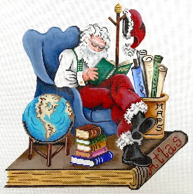 Santa Making Travel Plans (Patti Mann)