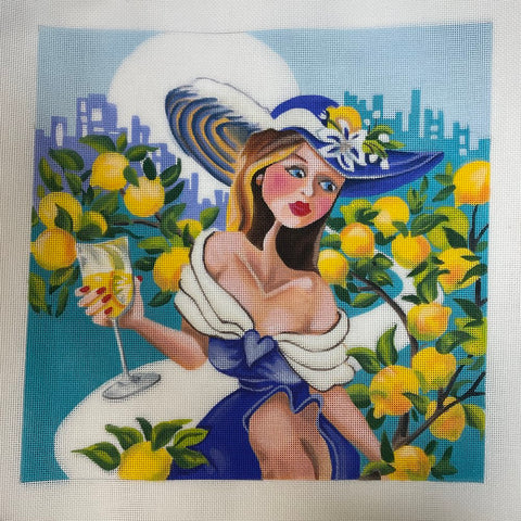 Sunhat Woman w/Lemons (Dockery Austin)