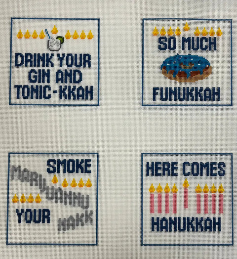 Hanukkah Song Coasters (Froopy Designs)
