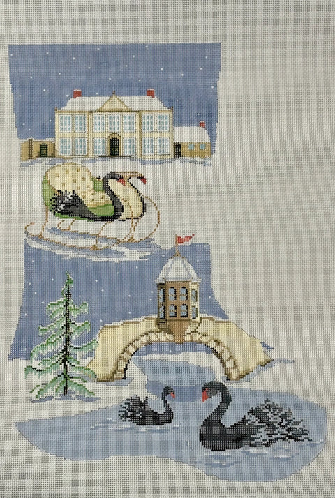 Black Swan Stocking, The (The Plum Stitchery)