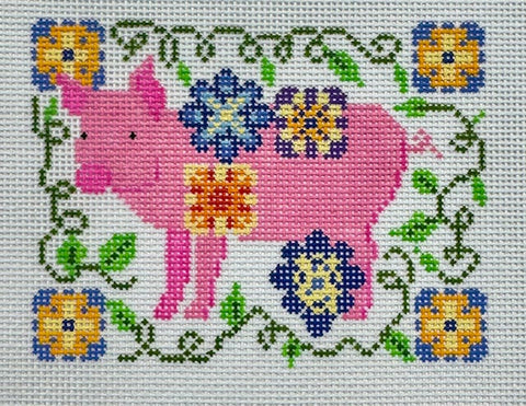 Pig in Flowers (Froopy Designs)