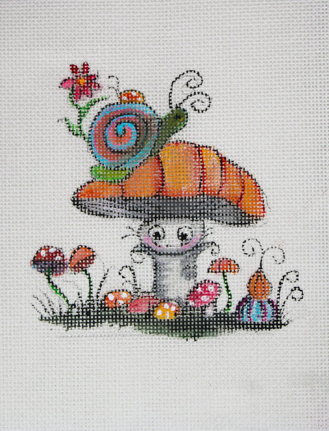 Enchanted Fairy Garden / Mushroom w/Snail (Cheryl & Annie)