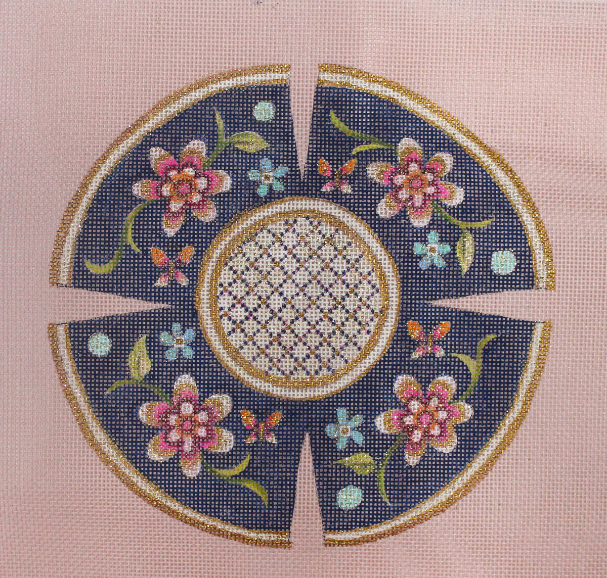 Girly Yarmulke (Janice Gaynor)– Stitch Therapy Needleworks