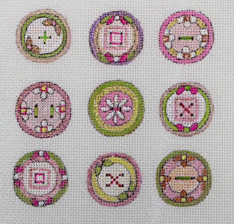 Pretty in Pink C - Sparkling Floral Buttons (Janice Gaynor)