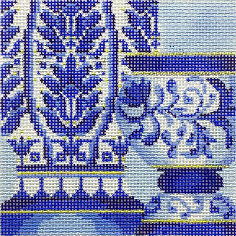 Ming Blue Crocus (Kelly Clark Needlepoint)