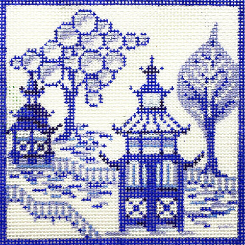 Asiatic Garden Follies (Kelly Clark Needlepoint)