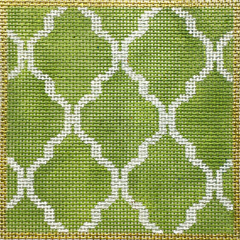 Avocado Trellis (Kelly Clark Needlepoint)