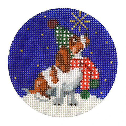 Midnight Basset Hound Round (Kirk and Bradley)