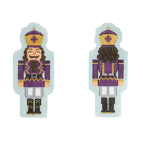 Double Sided Nutcracker Ornament/Purple (Kirk and Bradley)