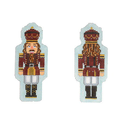 Double Sided Nutcracker Ornament/Maroon (Kirk and Bradley)