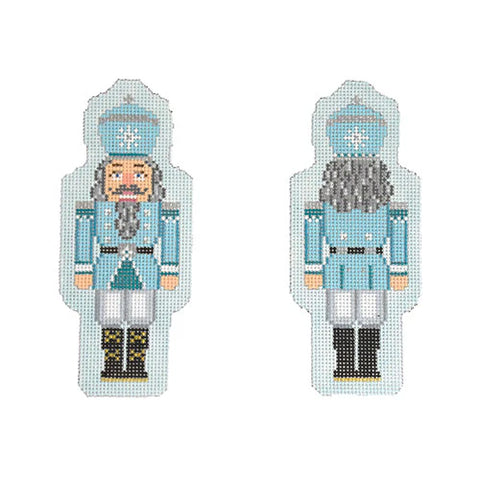 Double Sided Nutcracker Ornament/Light Blue (Kirk and Bradley)
